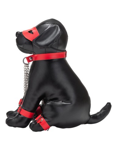 Chien en Simili Captain Chains 24cm Noir