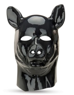 Cagoule Latex Cochon Prowler Red Noir
