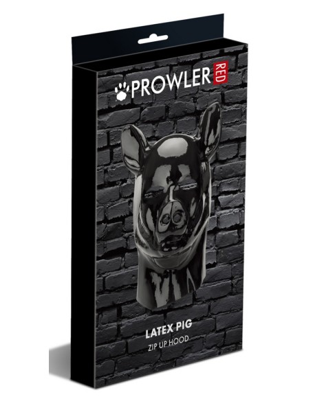 Cagoule Latex Cochon Prowler Red Noir