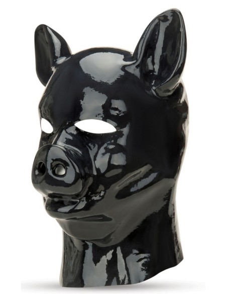 Cagoule Latex Cochon Prowler Red Noir