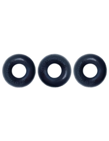 Pack de 3 Cockrings Do-Nut 1 20 mm Noirs