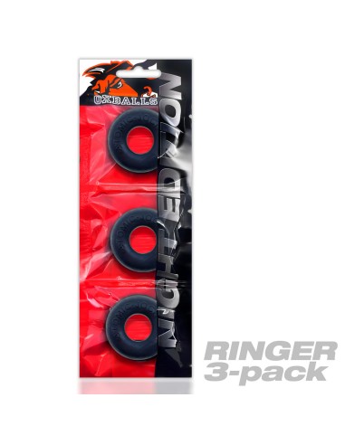 Pack de 3 Cockrings Do-Nut 1 20 mm Noirs