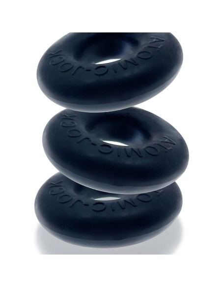 Pack de 3 Cockrings Do-Nut 1 20 mm Noirs