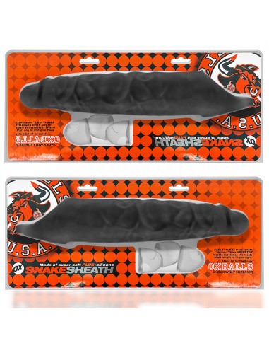 Gaine de pénis Snake 21 x 5.5 cm Noire