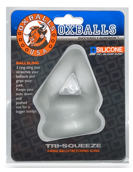 Ballstretcher Tri Squeeze Transparent