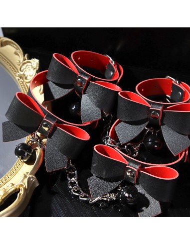 Kit Sexy Bow 5 Pièces Noir-Rouge