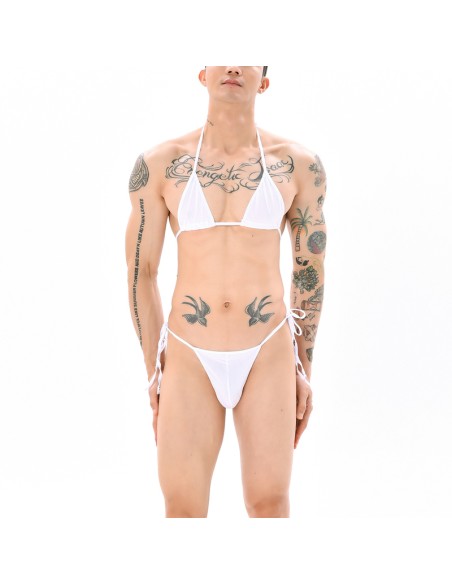 Ensemble Mankini Sumiro 2 Pièces Blanc