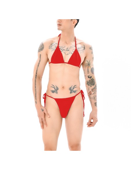 Ensemble Mankini Sumiro 2 Pièces Rouge