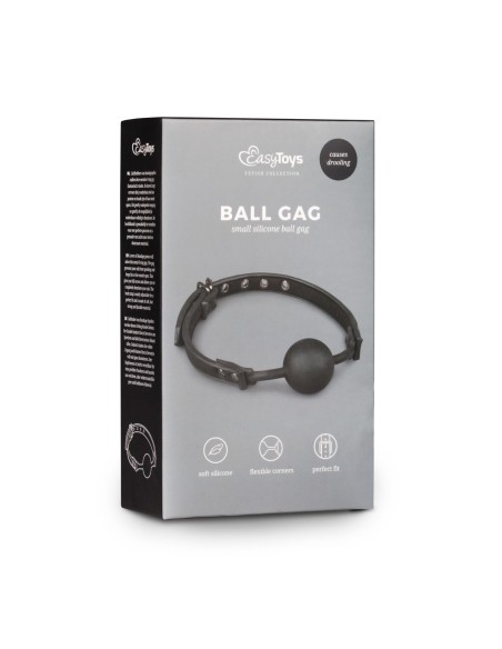 Baillon flexible avec boule silicone Noir