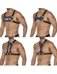 Harnais 4Way Noir-Bleu