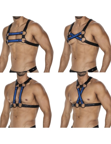 Harnais 4Way Noir-Bleu Harnais 4Way Noir-Bleu
