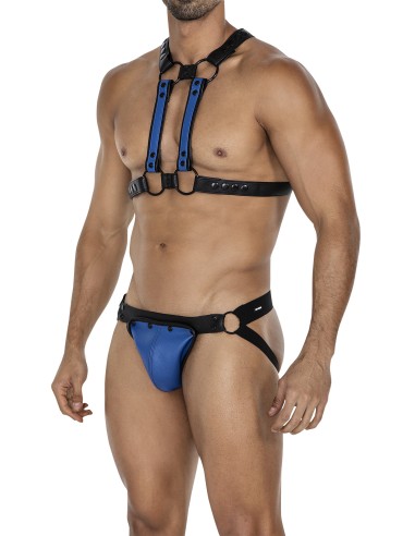 Harnais 4Way Noir-Bleu