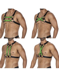 Harnais 4Way Noir-Vert