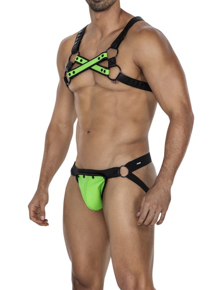 Harnais 4Way Noir-Vert Harnais 4Way Noir-Vert