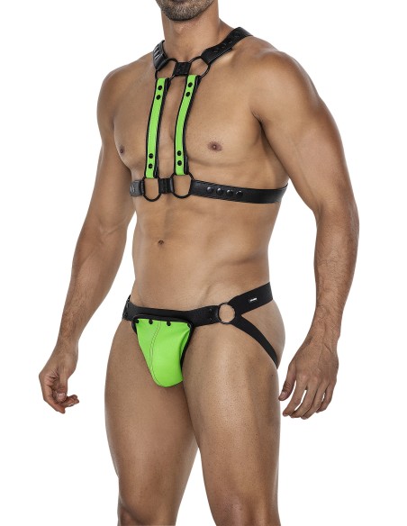 Harnais 4Way Noir-Vert Harnais 4Way Noir-Vert