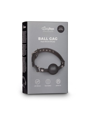 Baillon Boule en silicone Noir