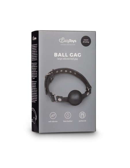 Baillon Boule en silicone Noir