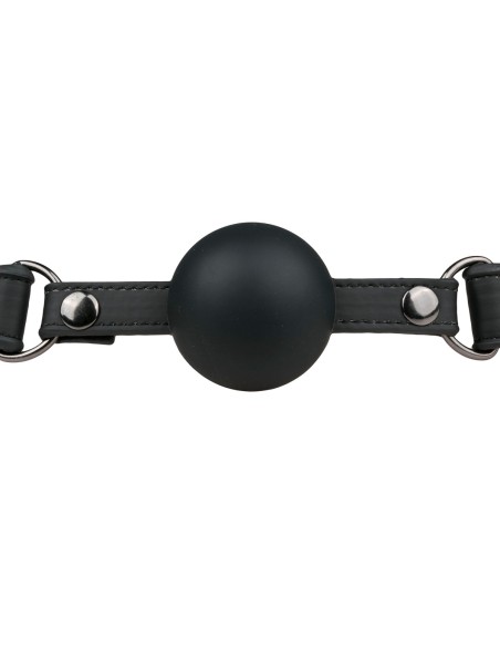 Baillon Boule en silicone Noir