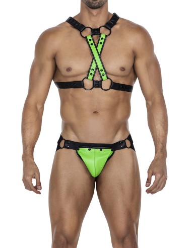 Jockstrap Snap Noir-Vert