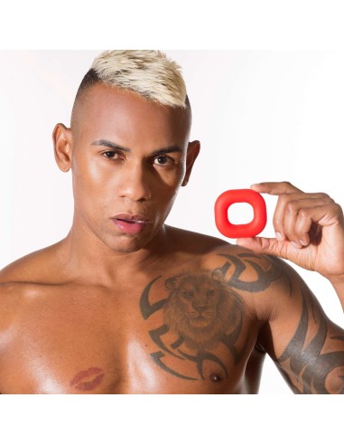 Cockring en silicone Big Boner 32mm Rouge