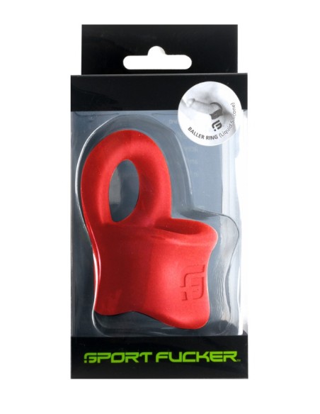 Ballstretcher Baller Ring 32 mm - Hauteur 35 mm Rouge