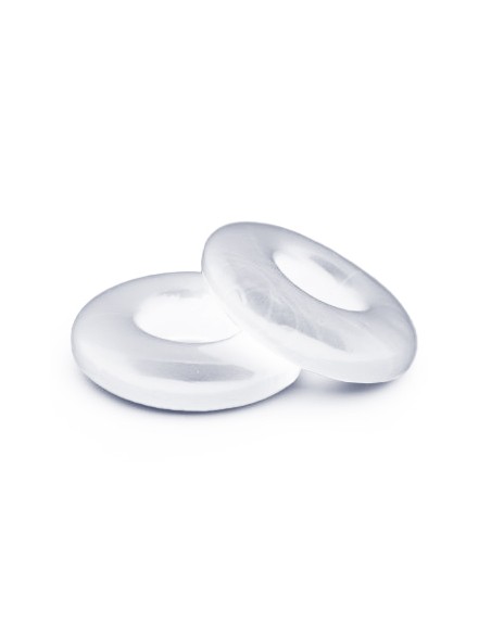 Lot de 2 Cockrings souples Stacker 20 mm Transparents
