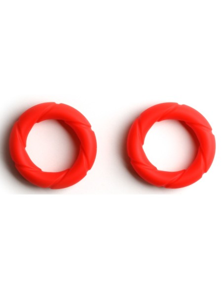 Lot de 2 Cockrings Ready Rings Rouges