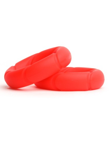 Lot de 2 Cockrings Ready Rings Rouges