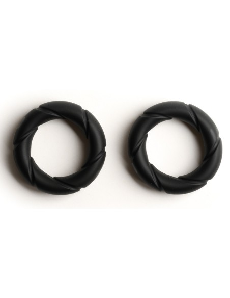 Lot de 2 Cockrings Ready Rings Noirs