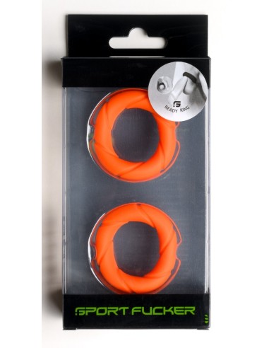Lot de 2 Cockrings Ready Rings Orange
