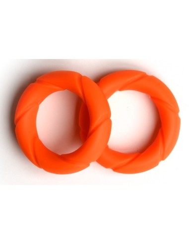 Lot de 2 Cockrings Ready Rings Orange