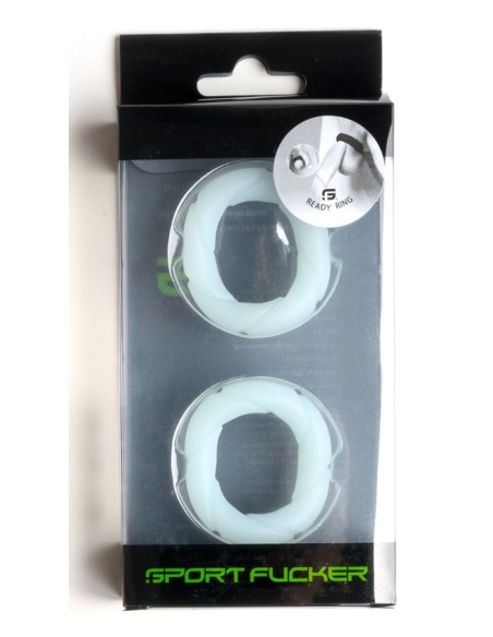 Lot de 2 Cockrings Ready Rings 28 mm Phosphorescents