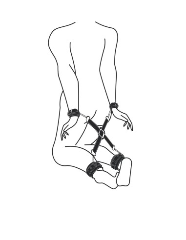 Kit de 4 menottes avec Croix