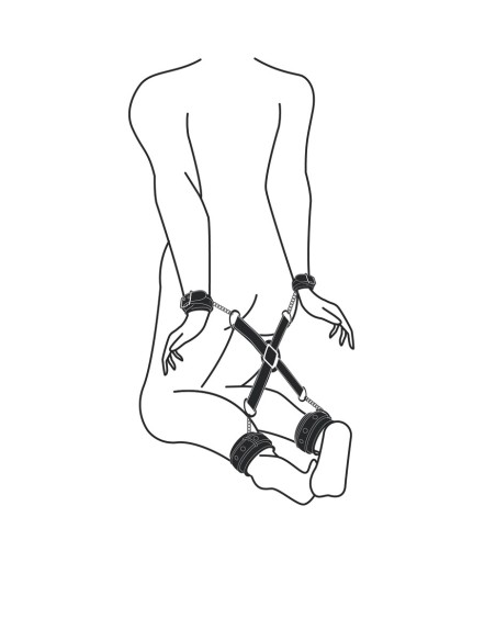 Kit de 4 menottes avec Croix