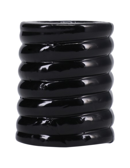 Cockring The Cage 25 mm - Longueur 5 cm Noir - Ballstretchers Souples - 4