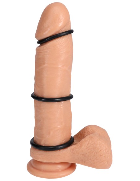 Lot de 3 Cockrings Gasket Noirs - Cockrings Flexibles - 6