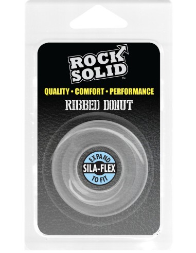 Cockring The Ribbed Donut 28 mm Transparent