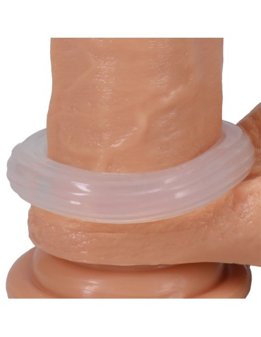 Cockring The Ribbed Donut 28 mm Transparent