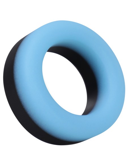 Cockring Phosphorescent The Big O 32 mm Noir-Bleu ciel