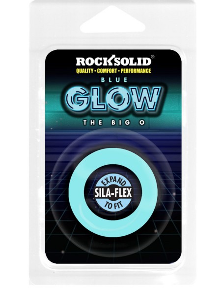 Cockring phosphorescent The Big O 32 mm Bleu