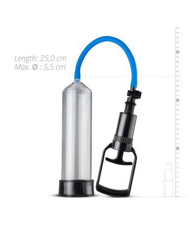 Pompe pour le pénis finger Grip Transparente 21 x 5.5 cm