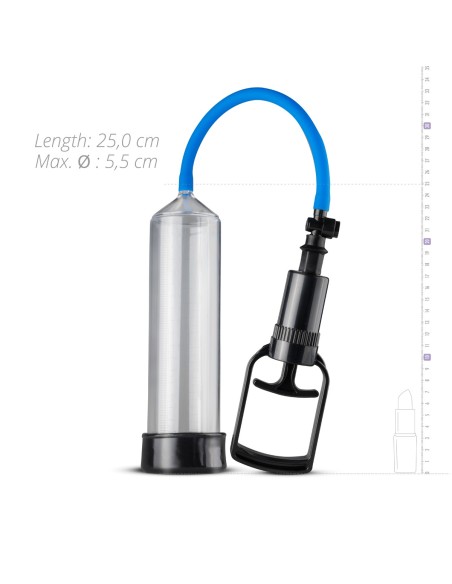 Pompe pour le pénis finger Grip Transparente 21 x 5.5 cm