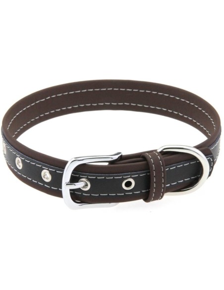 Collier Bicolore Simili Contrasted Marron