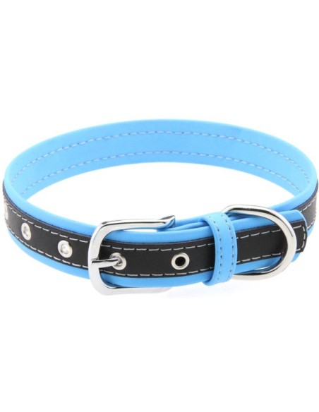 Collier Bicolore Simili Contrasted Bleu Clair