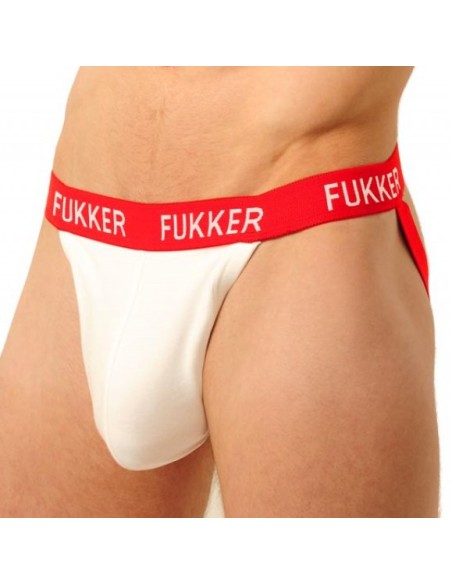 Jockstrap Fukker Blanc et Rouge Jockstrap Fukker Blanc et Rouge