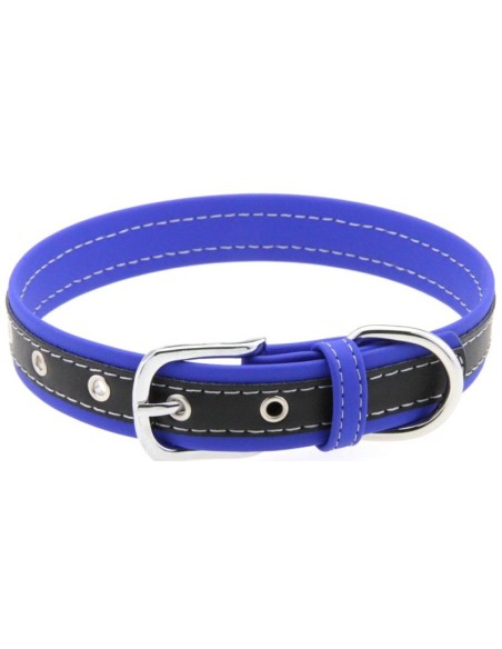Collier Bicolore Simili Constrated Bleu Foncé Collier Bicolore Simili Constrated Bleu Foncé