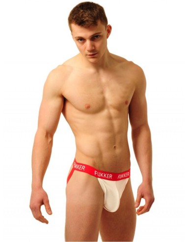 Jockstrap Fukker Blanc et Rouge