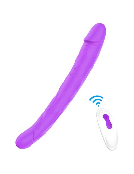 Double gode vibrant King 3 - 31 x 4cm Violet