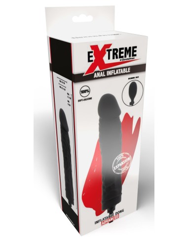 Gode gonflable Inflat Dong Advanced 18 x 3.5 cm Noir