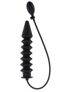 Gode gonflable Expert Ribbed 28 x 6 cm Noir